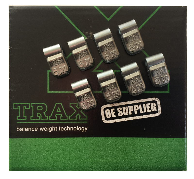 TRAX 5g Wheel Weight for Steel Wheels Box of 100