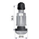 TR416-S Nickel Plated Valve 11.5mm Rim