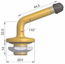 V3.15.1 Brass Truck Valve Length 44.5mm Rim Hole 20.5mm