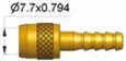Schrader Rotating Nipple Inlet for 5mm Air Hose