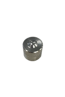 Round Silver Metal Valve Caps Bag (100)