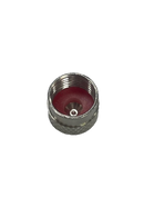 Round Silver Metal Valve Caps Bag (100)