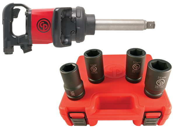 CP 1" Drive Air Impact Wrench CP7782-6 with Free Socket Set worth £100
