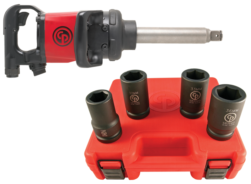 CP 1" Drive Air Impact Wrench CP7782-6 with Free Socket Set worth £100