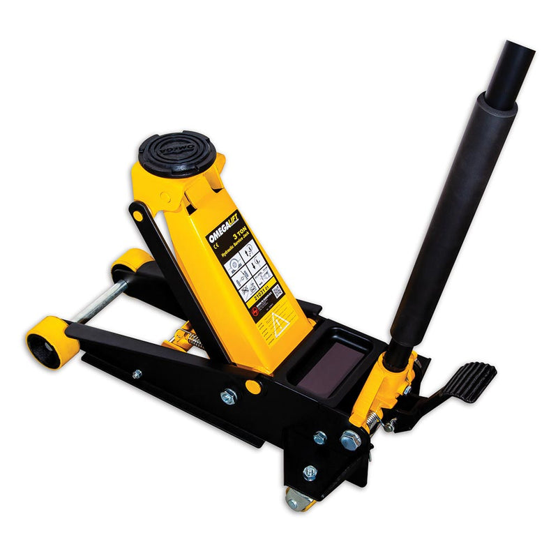 Omega 3 Ton Trolley Jack Magic Lift With Foot Pedal