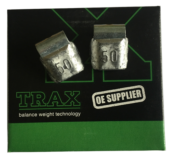 TRAX 50g Lead Wheel Weight for Truck Rims - Box of 10