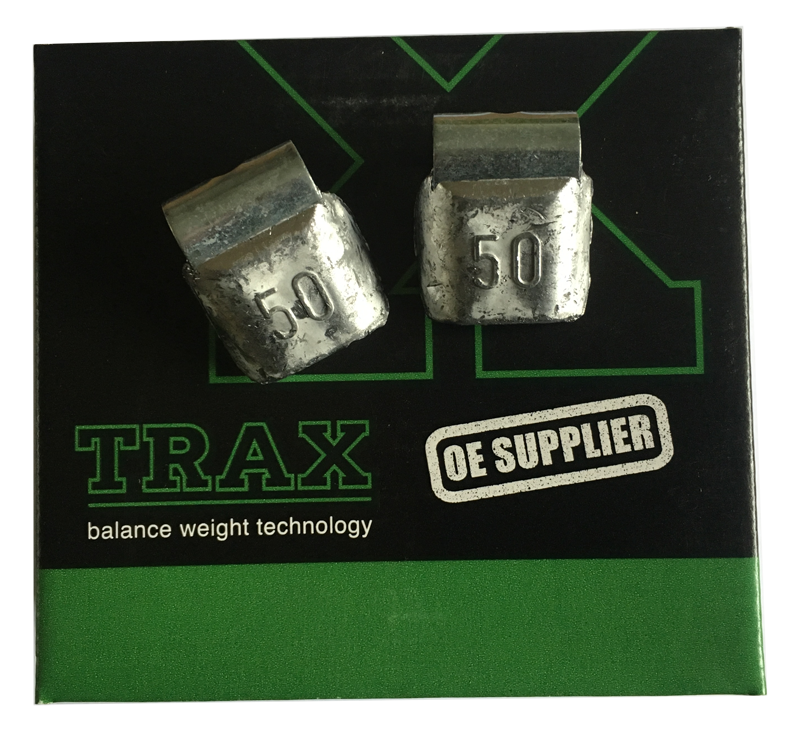 TRAX 50g Lead Wheel Weight for Truck Rims - Box of 10
