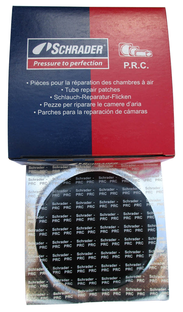 Schrader Tube Repair Patches 116mm Box of 10