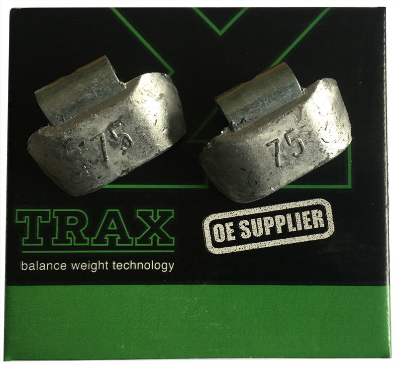 TRAX 75g Lead Wheel Weight for Truck Rims Box of 10