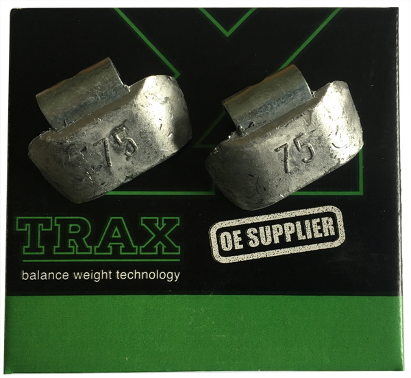 TRAX 75g Lead Wheel Weight for Truck Rims - Box of 10