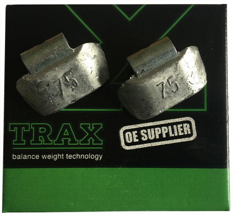 TRAX 75g Lead Wheel Weight for Truck Rims - Box of 10