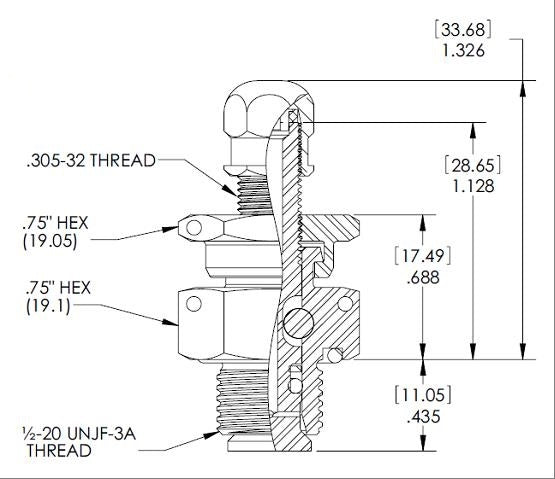 798e Schrader High Pressure Valve 007987311 798E