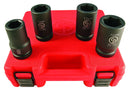 CP 1''Drive 4 Piece Metric Impact Socket Set