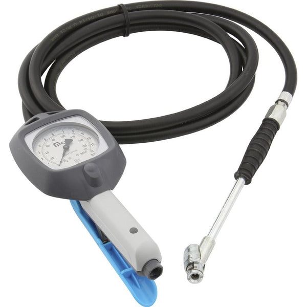 PCL Airforce Tyre Inflator 2.7m Hose Twin Clip-on Connector