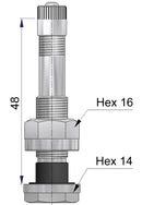 Alcoa Valve 54MS-00N Nickel Plated Alloy Wheel Valve