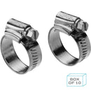 Worm Drive Hose Clip (22-30mm), Mild Steel Zinc Plated (Supplied in a Box of 10)
