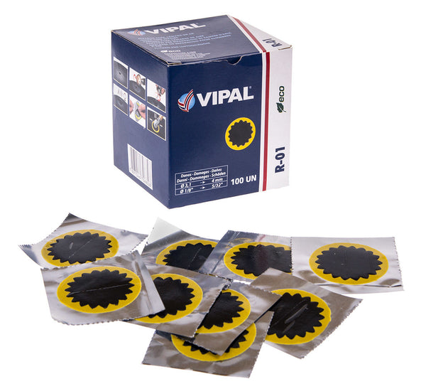 Vipal Tube Repair Patches R01 40mm Dia. Box of 100
