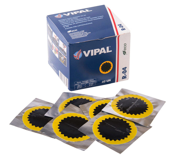 Vipal Tube Repair Patches R04 80mm Dia. Box of 40