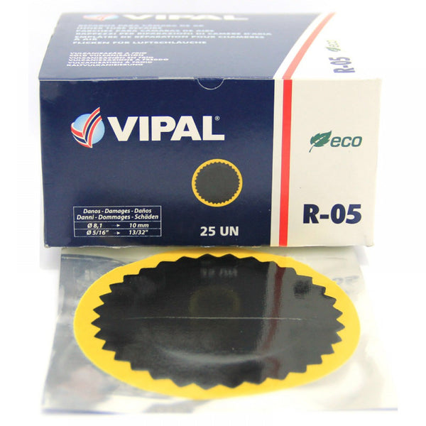 Vipal Tube Repair Patches R05 100mm Dia. Box of 25