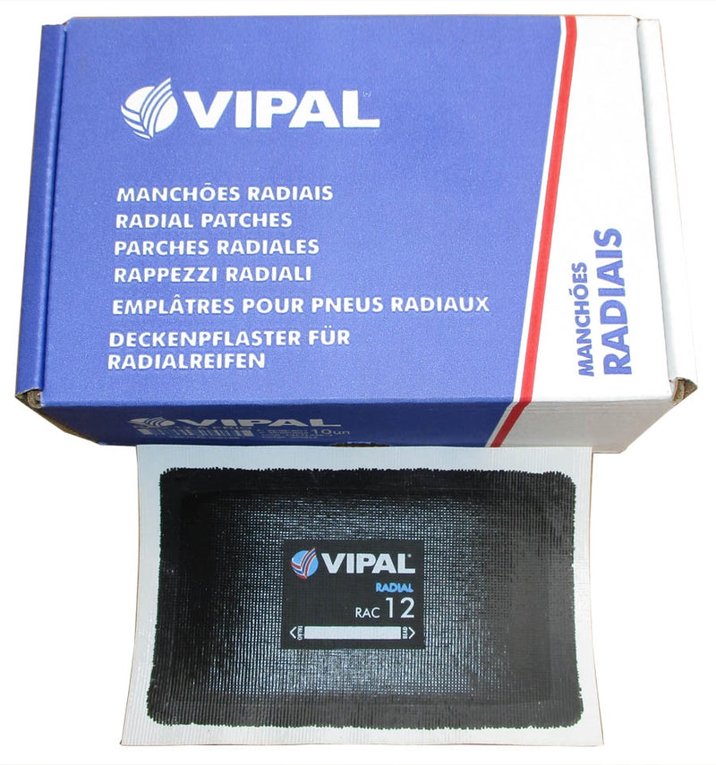 Vipal RAC12 Radial Tyre Patches 70 x 115mm Box of 10