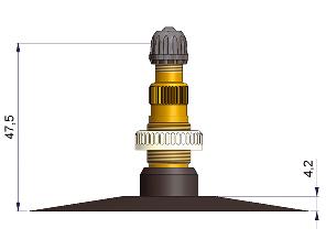 TR218A Inner Tube Repair Valve 100mm base