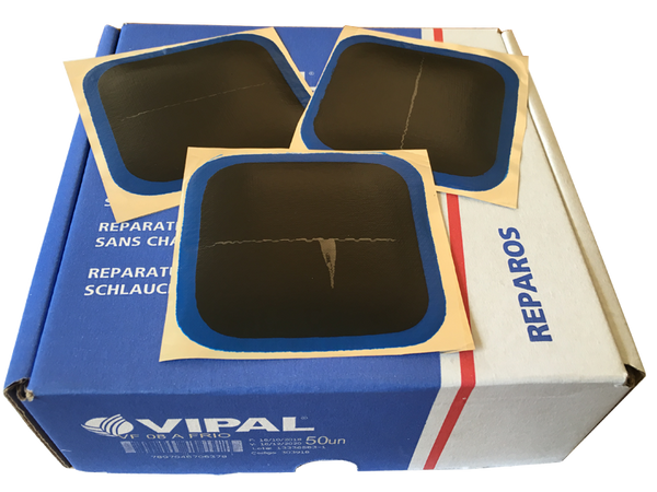 Vipal VF8 Universal Tyre Patches 67mm x 67mm Box of 50